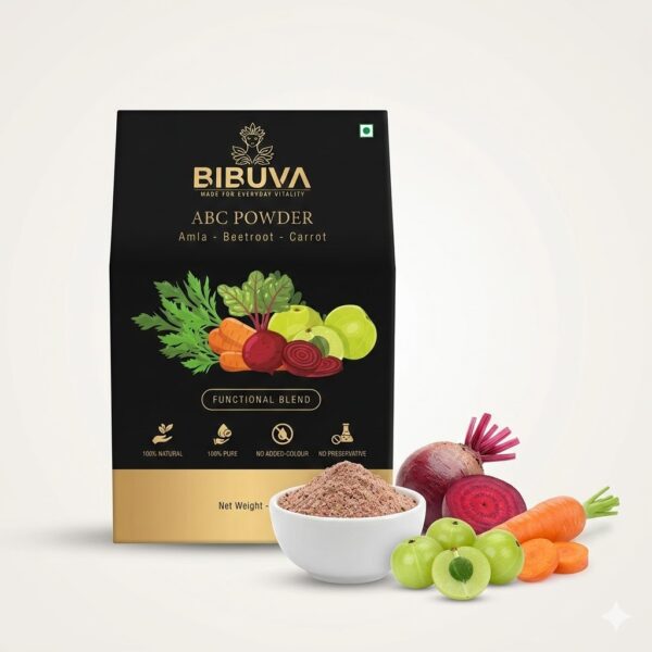 bibuva ABC powder(amla,beetroot,carrot) product image Daily Nutrition Combo – 5 Natural Powders